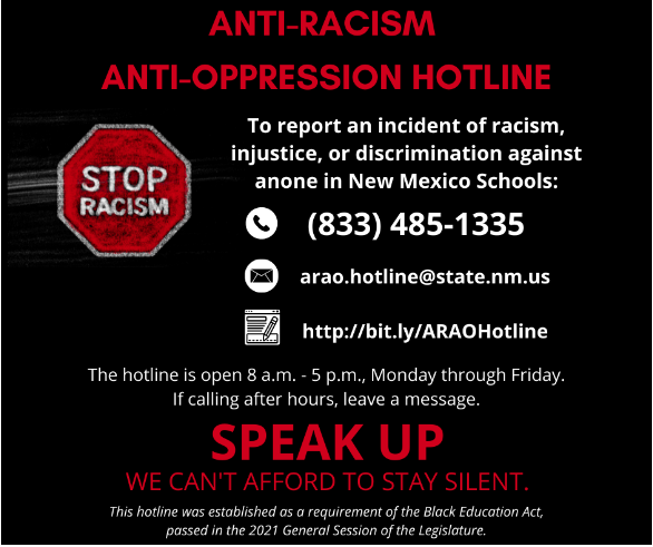 Anti-Racism Hotline Contact